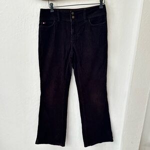 Vintage Tommy Hilfiger Chocolate Brown Double Button Closure Flare Bootcut Jean